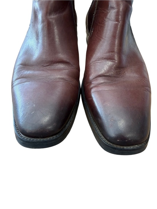 GIFENNSE Men\'s Chelsea Boots Brown Leather Ankle Boots Size 9.5 main image 12